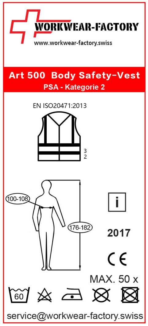 Body Safety-Vest - PSA Kategorie 2